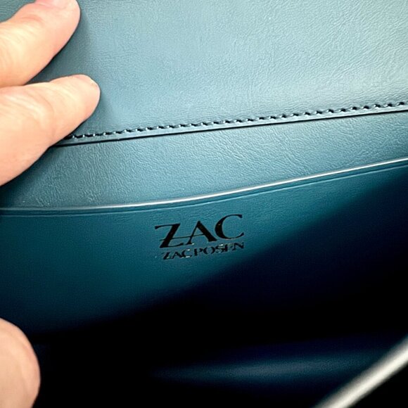 ZAC Zac Posen Earthette Leather Chain Link Bag NWT - Picture 10 of 11